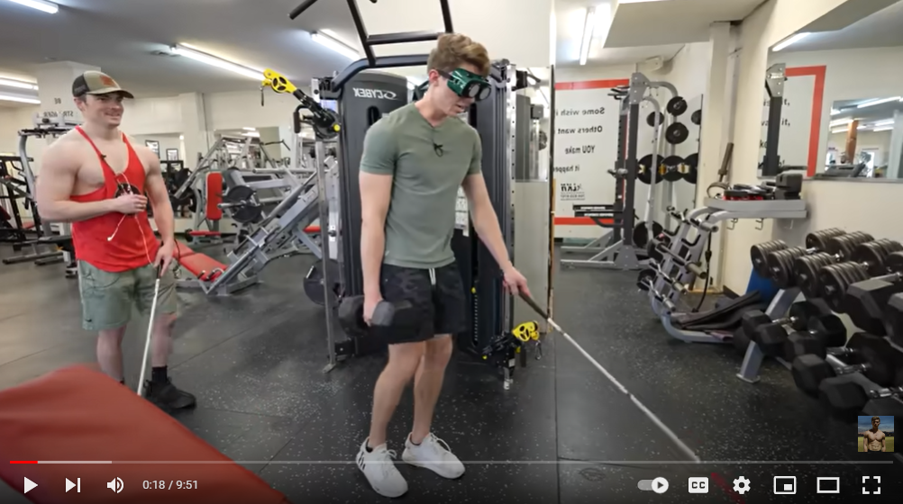 Blind Ripper Exercise I Trained with a Blind Bodybuilder for 24 Hours – Fork in the Road Low ...
