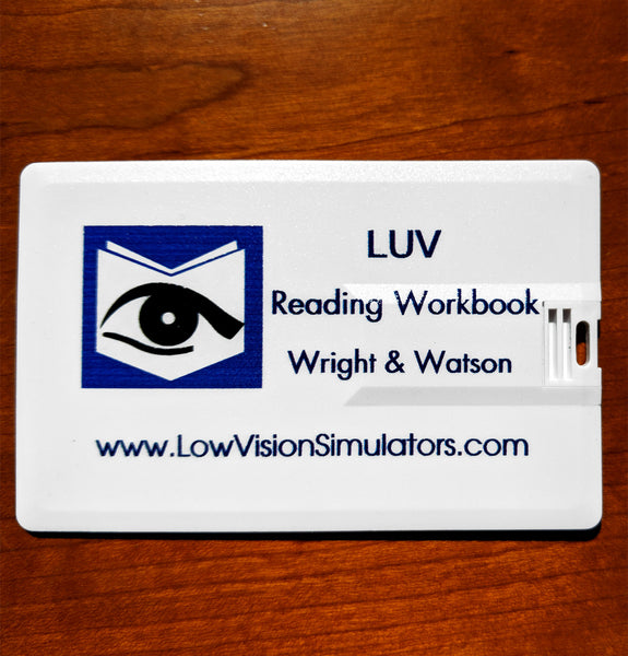 LUV Reading Workbook flash drive - closed