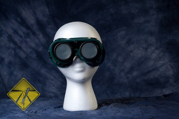 Our vision simulators for demonstrating overall vision impairment.